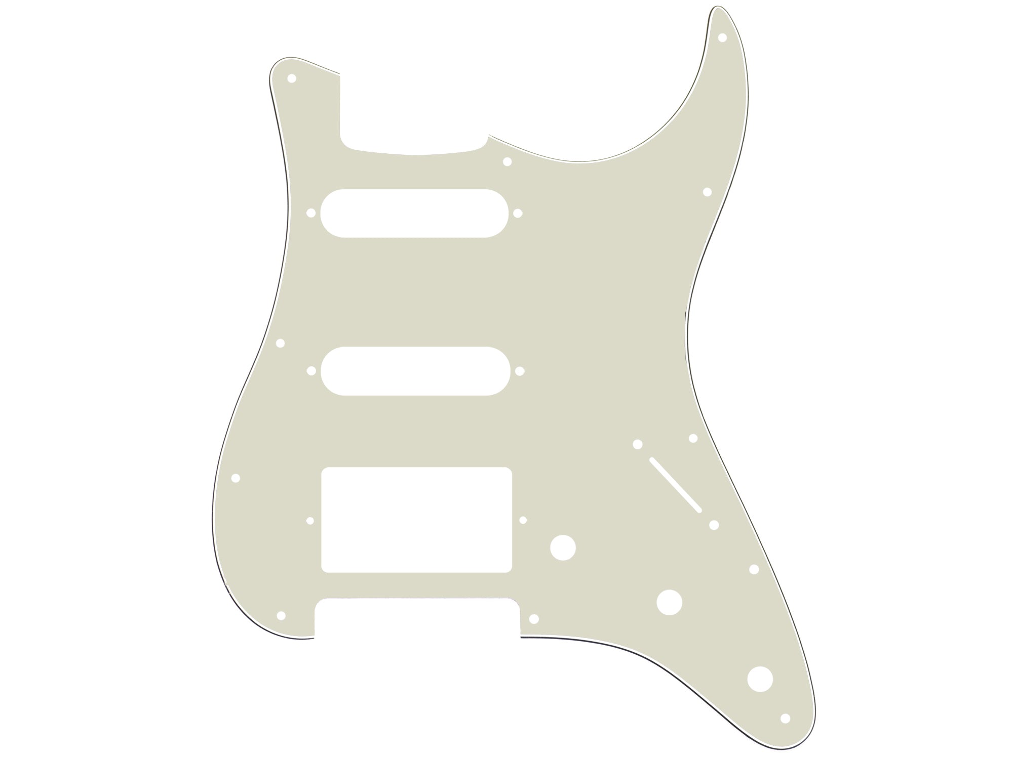 HSS-Schlagbrett für Strat® (Modern 11 Hole)