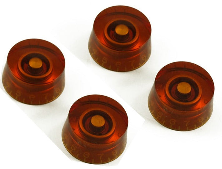 24 Spline Speed Knobs for LP® (Gold, Black &amp; Amber))