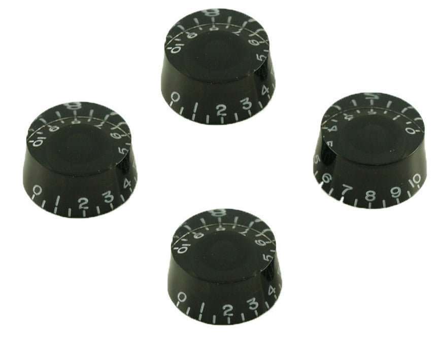 24 Spline Speed Knobs for LP® (Gold, Black &amp; Amber))