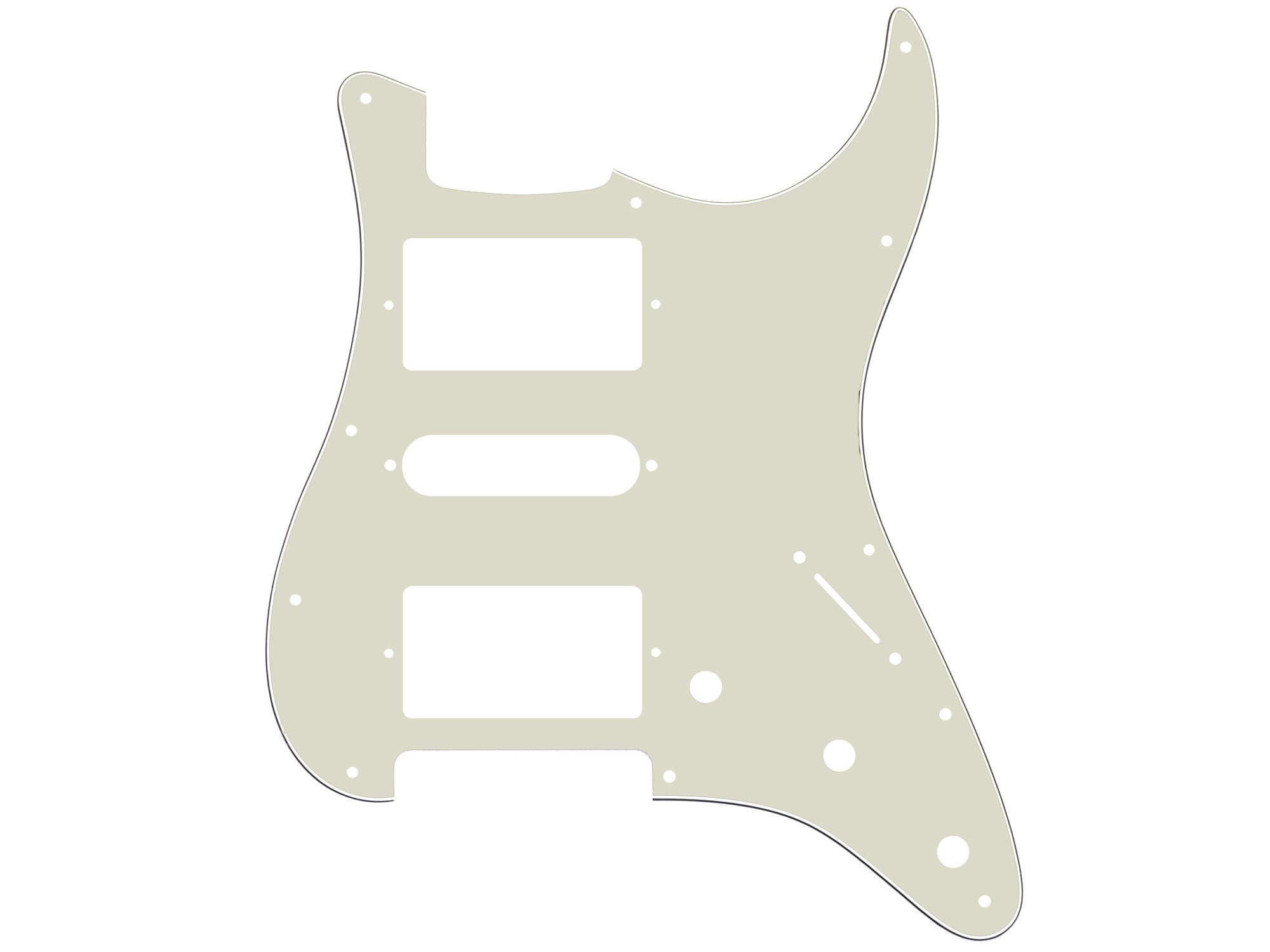 HSH Schlagbrett für Strat® (Modern 11 Loch)