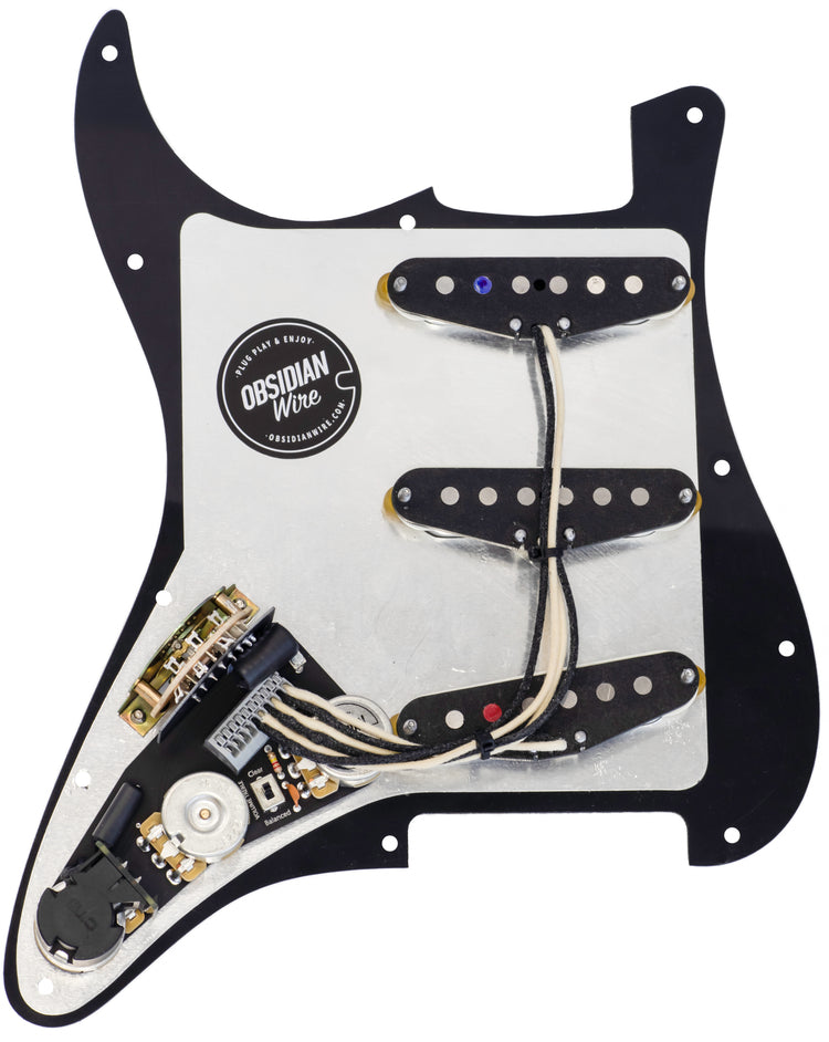 Solderless Strat® Wiring Harness ObsidianWire for Stratocaster