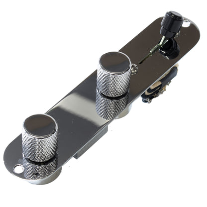 Futheda Telecaster Controle Plaat 3 Weg Schakelaar Geladen Verchroomd Metaal Voorbekabelde Tele Gitaar Controle Plaat met Bedrading Harnas Knopen voor Tele Gitaar Vervangende Onderdelen Futheda Telecaster Controle Plaat 3 Weg Schakelaar Geladen Verchroomd Metaal Voorbekabelde Tele Gitaar Controle Plaat met Bedrading Harnas Knopen voor Tele Gitaar Vervangende Onderdelen