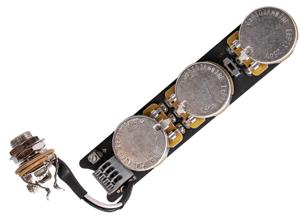 ベース ObsidianWire Jazz Bass Lefty! Jazz Bass Wiring Harness | ObsidianWire Solderless Install