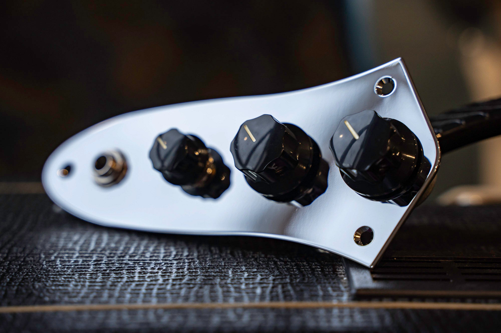 Custom Loaded Jazz Bass® Control Plate | Built by ObsidianWire