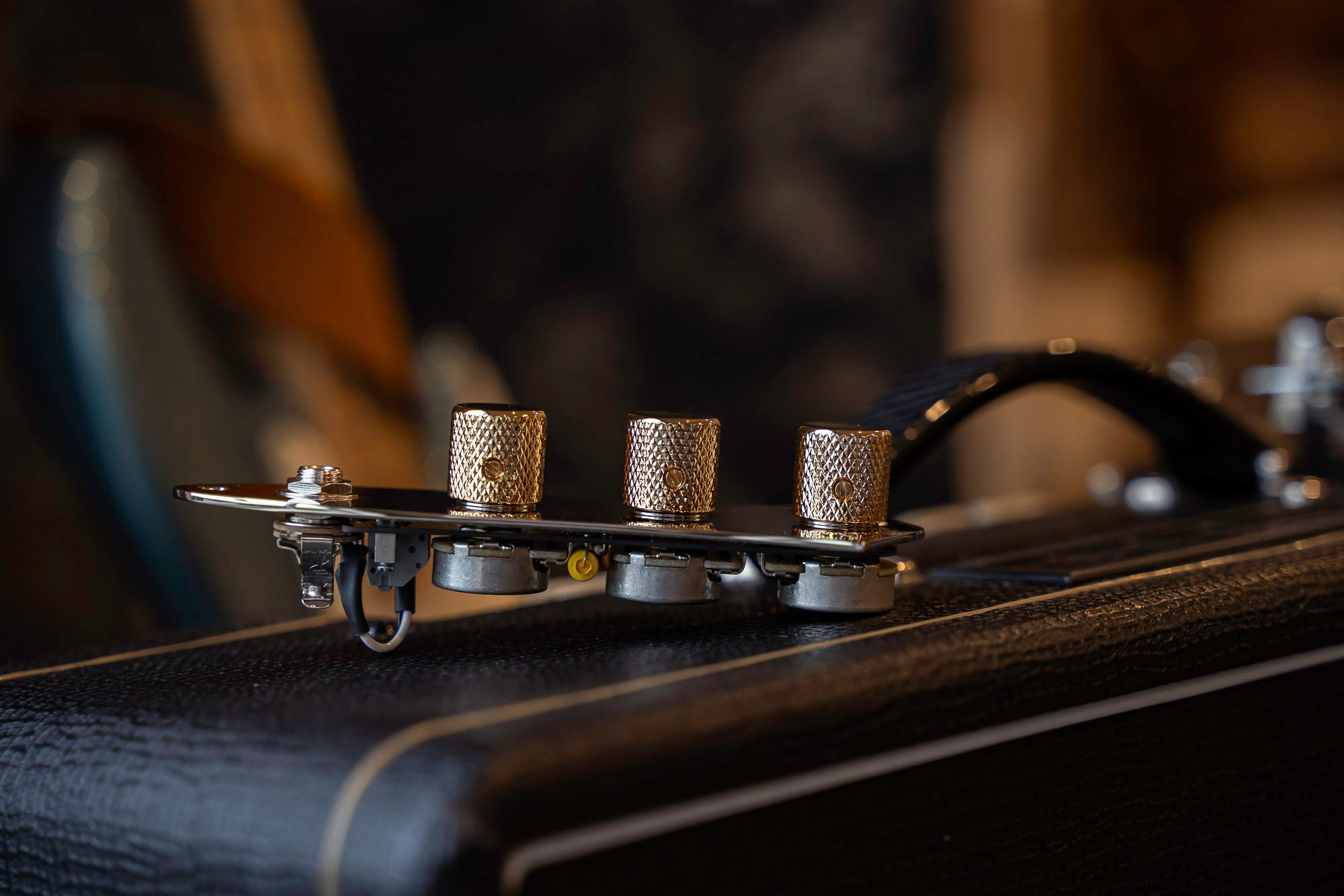 Custom Loaded Jazz Bass® Control Plate | Built by ObsidianWire