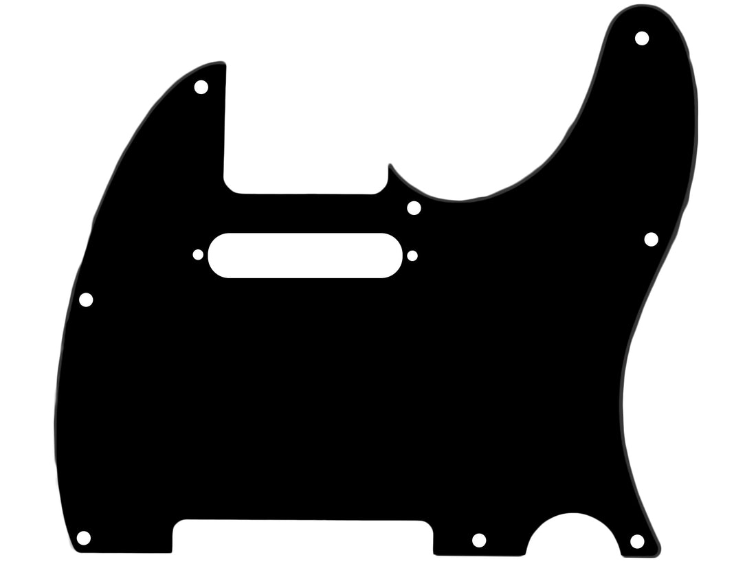 ObsidianWire telecaster pickguard 1 ply black