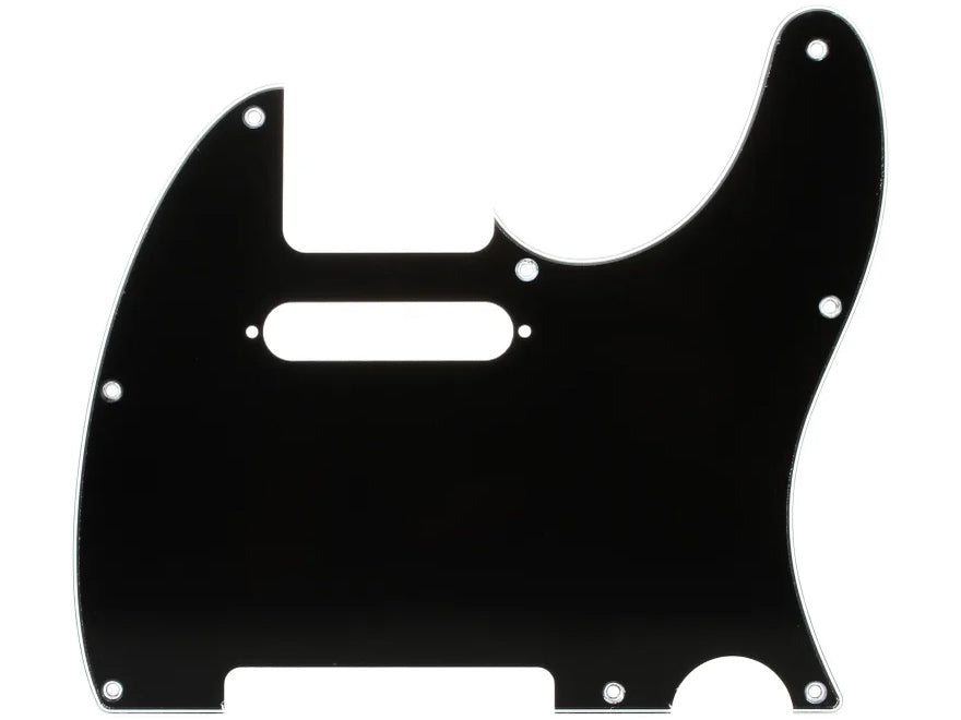 ObsidianWire telecaster pickguard 3 ply black