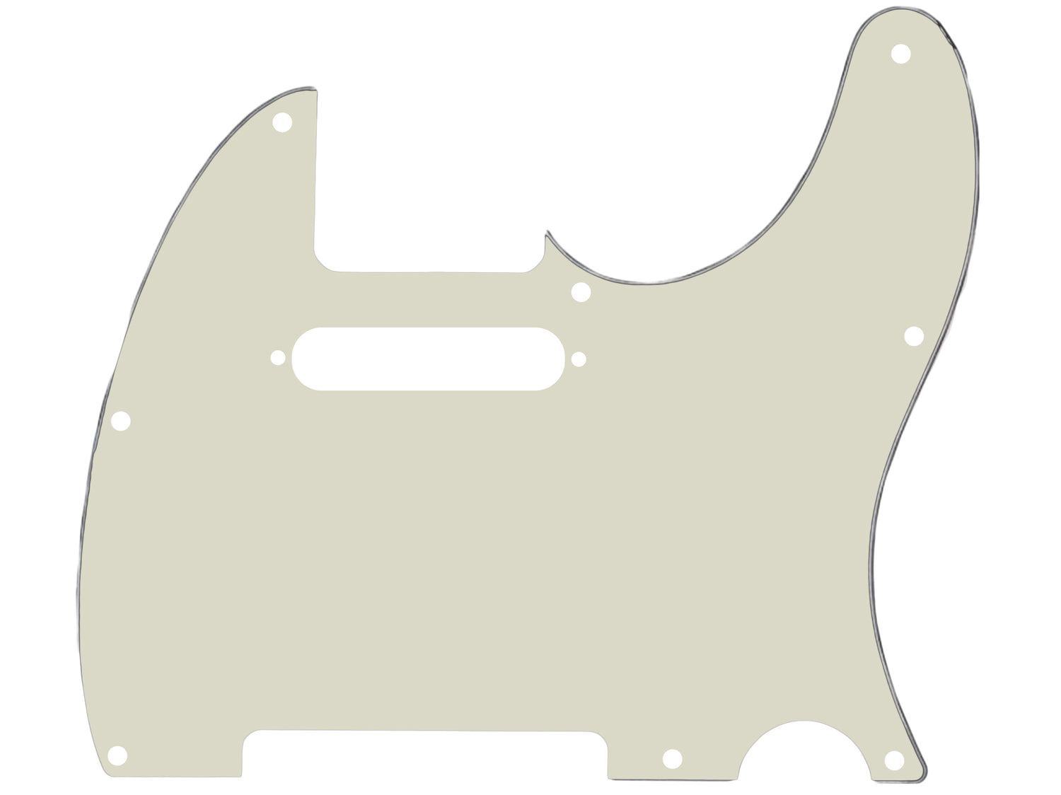 ObsidianWire telecaster pickguard 2 ply mint green