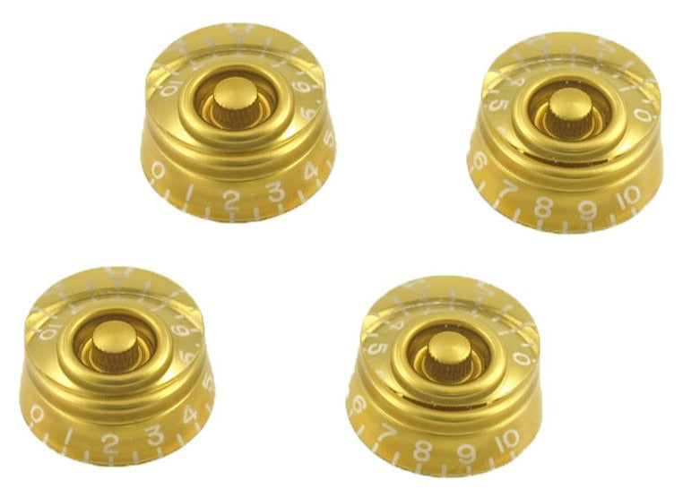 ObsidianWire Store | 24 Spline Speed Knobs for LP® &amp; SG® (4 Pack Gold) by Obsidian Wire | 14.99