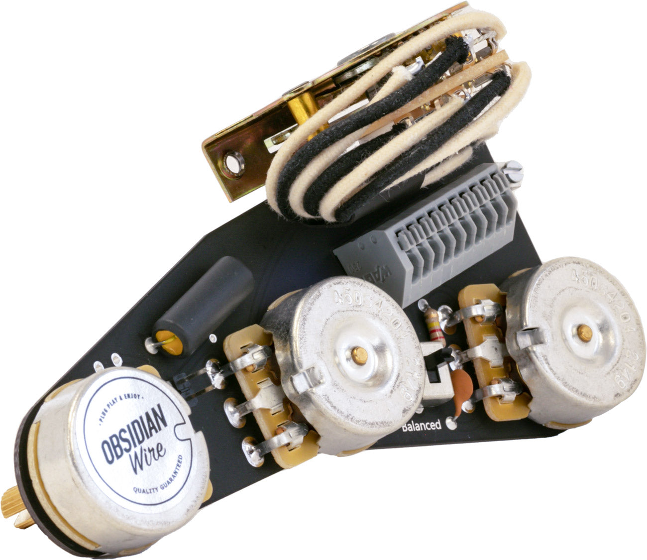 Vintage Plus Wiring Harness for Strat ObsidianWire